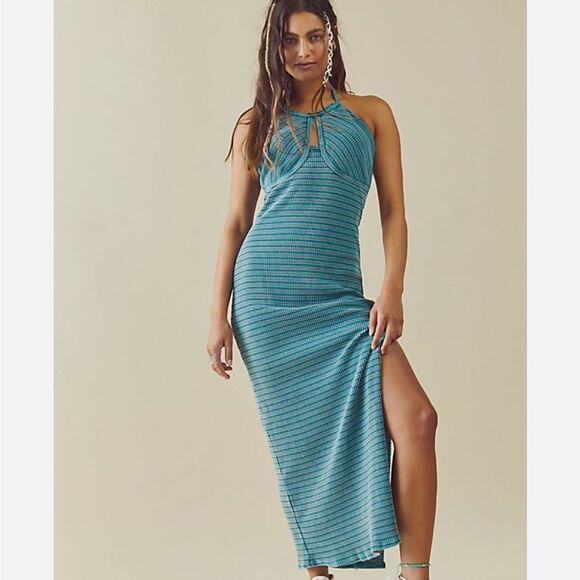 New Free people Terra Maxi Dress Size M - Picture 2 of 9